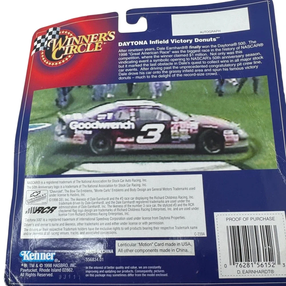 1998 Winner's Circle Dale Earnhardt #3 Daytona 500 Victory Donuts 1:64 NOS